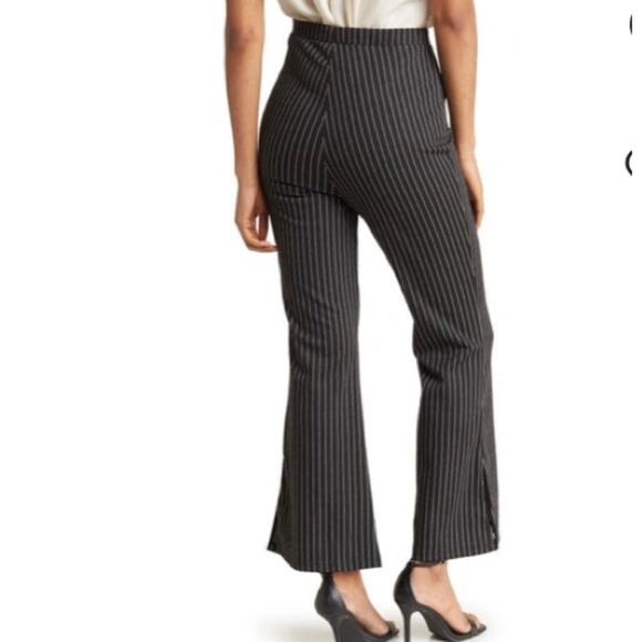 Patrizia Luca Flare Leg Pinstripe Pants - Picture 2 of 6